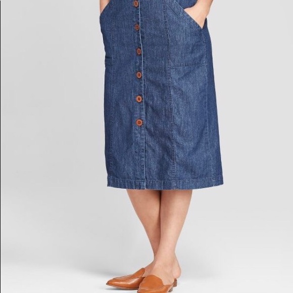 universal thread jean skirt